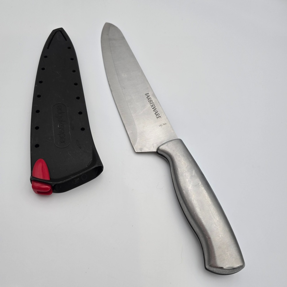 Farberware EdgeKeeper 8" Chef Knife 18L769 Silver Stainless Steel with Sheath